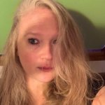 Jo Edge. Jo has long blonde hair which is covering one side of her face.