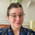 Matilda Fitzmaurice. Tilly has her hair tied back and is wearing glasses and a blue top.